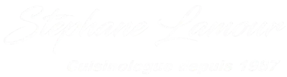 logo Stéphane Lamour en blanc